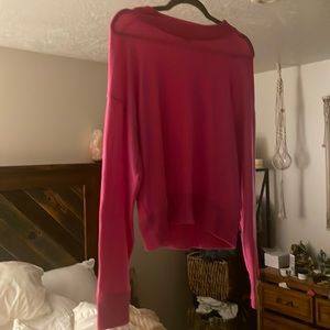 Jcrew hot pink sweater